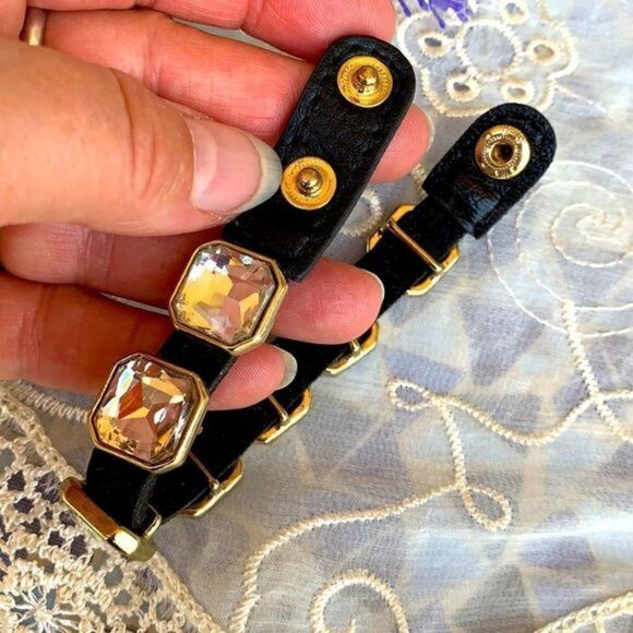 Crystal & Vegan Leather Bling Bracelet - Picture 4 of 8